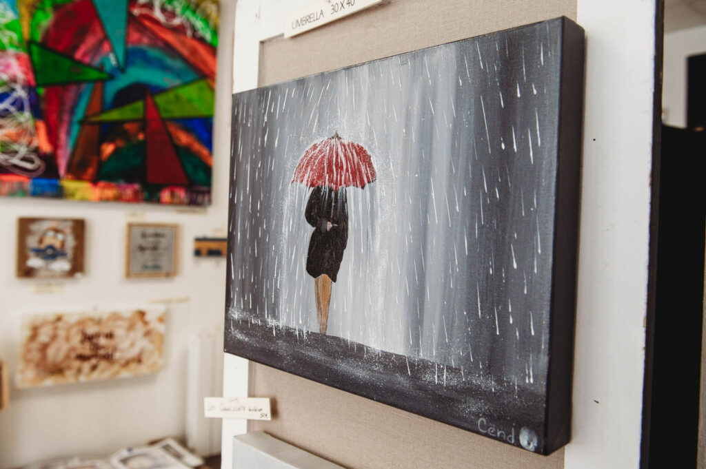 Peinture de Sandrine à découvrir à la boutique éphémère « Palette des Sœurs », 7 rue de l'école, 49310 Vihiers | La Voix Lyssoise - KÉVIN NICOULEAUD