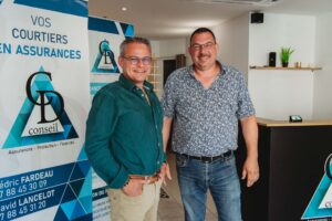 Cédric Fardeau et David Lancelot, associés du cabinet CD Conseil à Vihiers, cinq ans après la création de leur activité. | La Voix Lyssoise - KÉVIN NICOULEAUD
